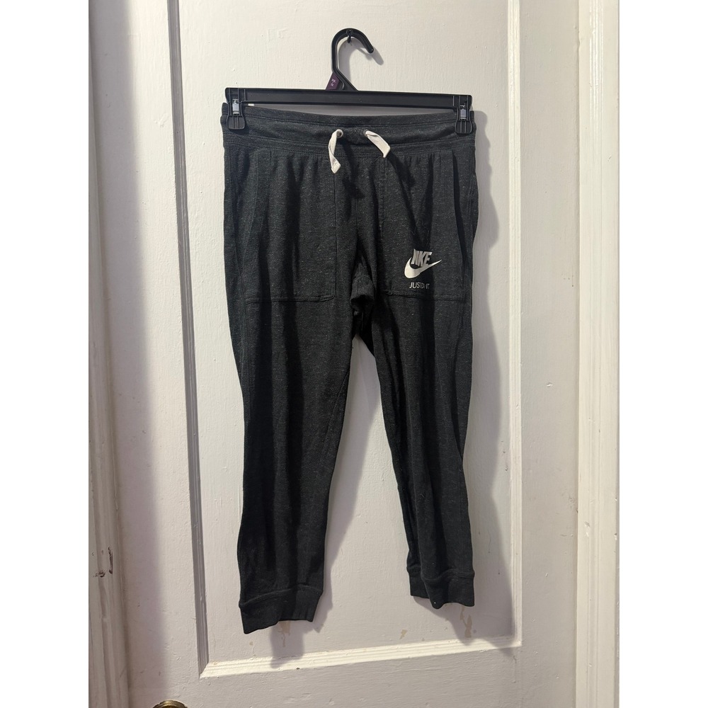 Nike Womens XS Heather Gray Joggers Organic Cotton Recycled Polyester Sweatpants
